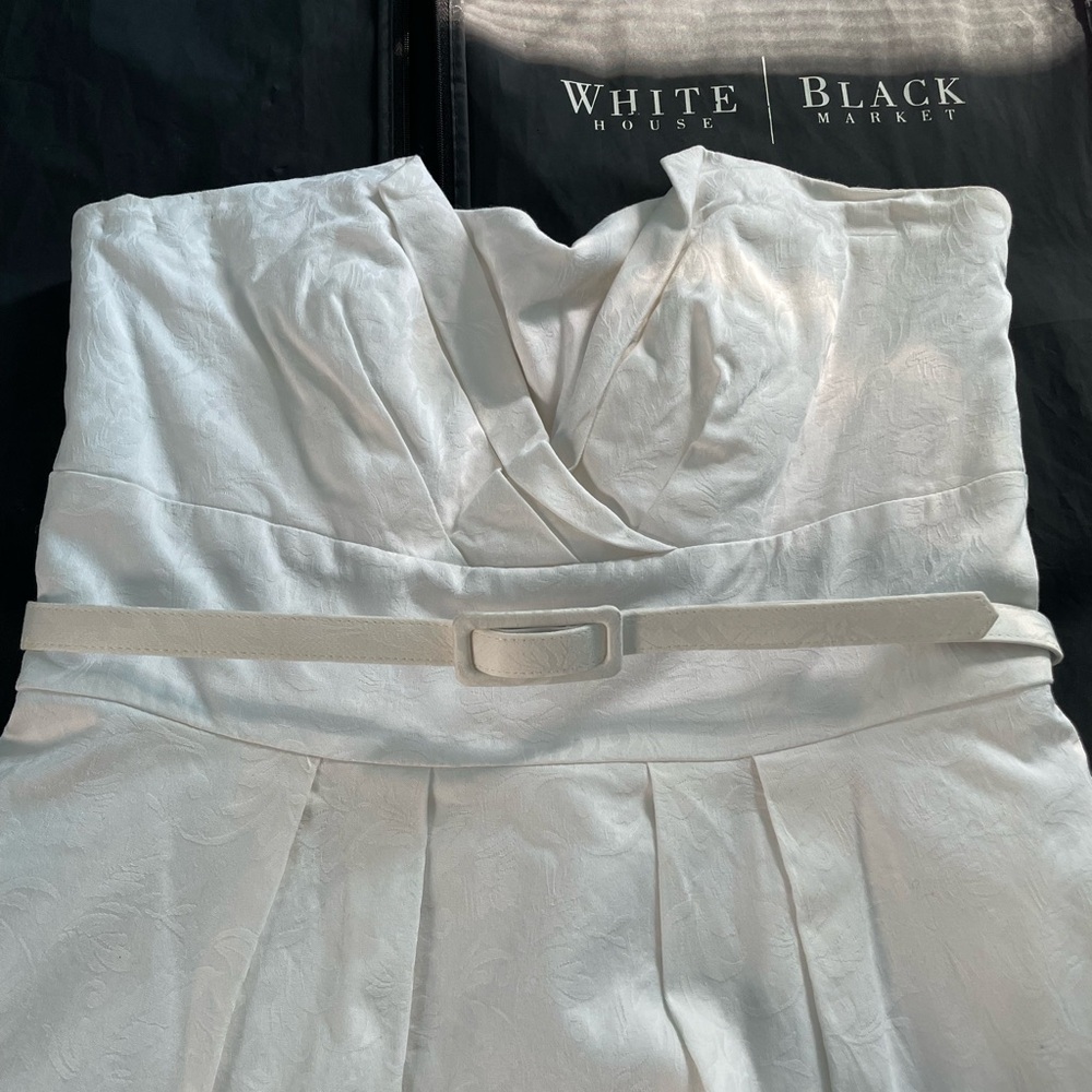 WHBM little white strapless dress - Picture 5 of 5